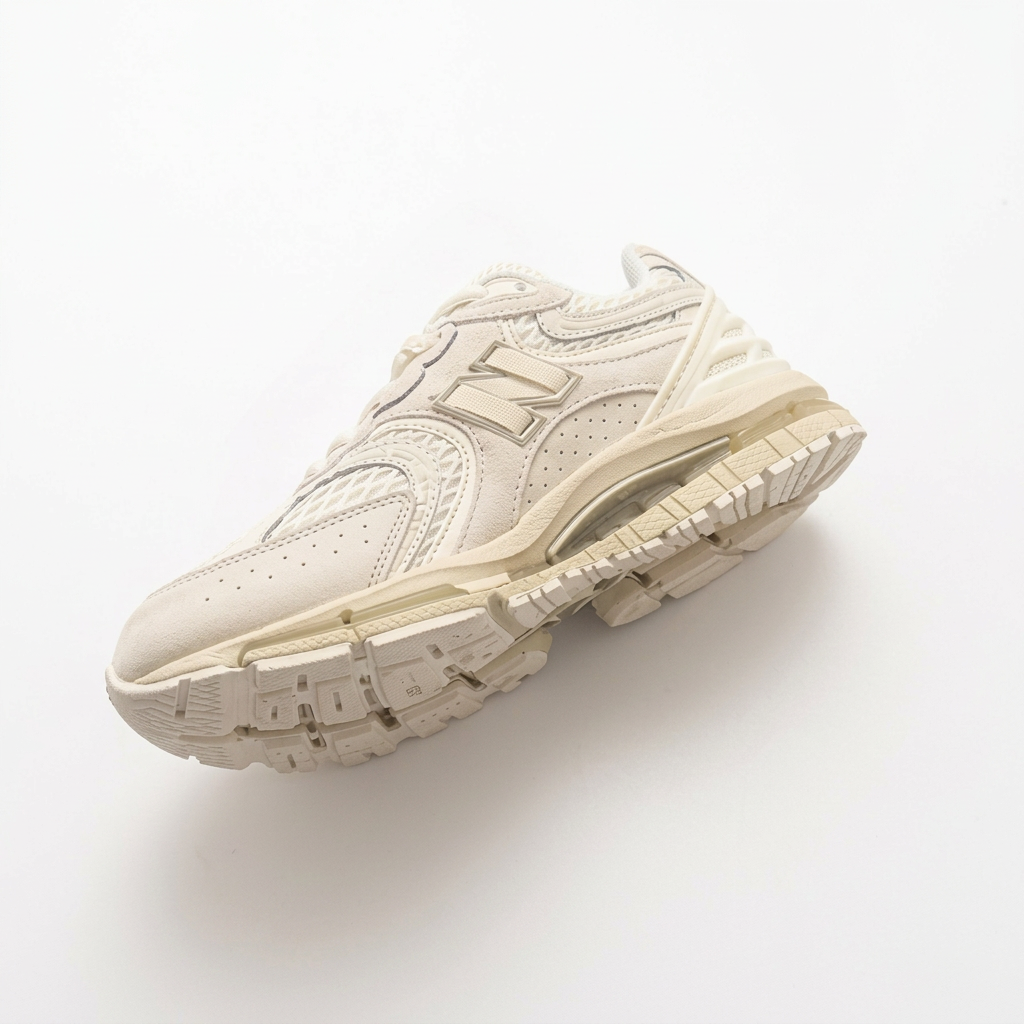 New Balance M1954 Ivory & Cream Sneakers