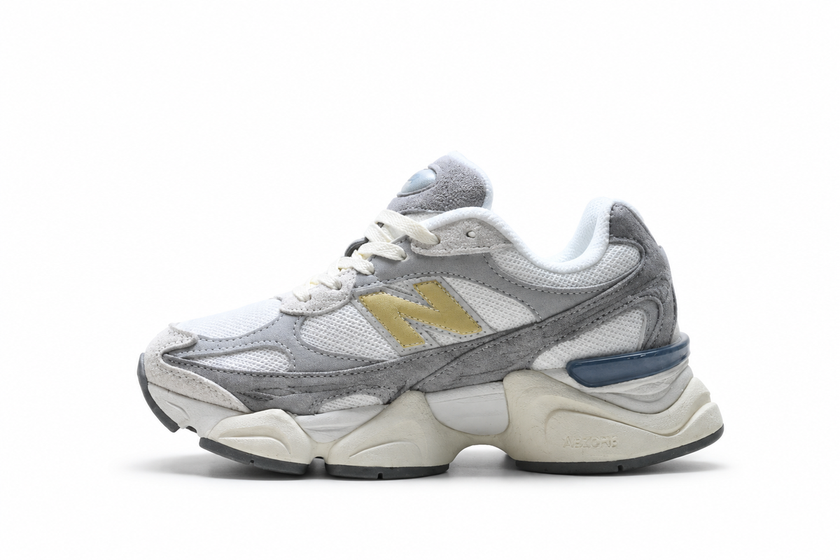New Balance 9060 Grey / White / Yellow Sneakers