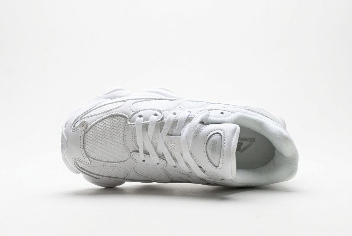 New Balance 9060 White Sneakers with Light Grey Details
