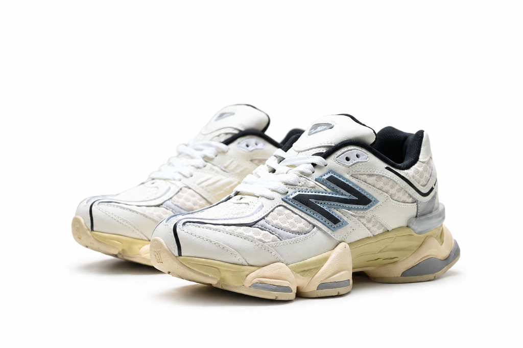New Balance 9060 White / Cream / Black Sneakers