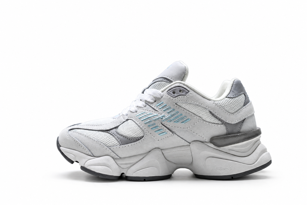New Balance 9060 Light Grey / White / Blue Sneakers