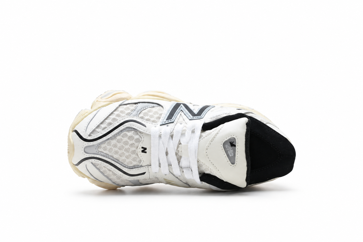 New Balance 9060 White / Cream / Black Sneakers