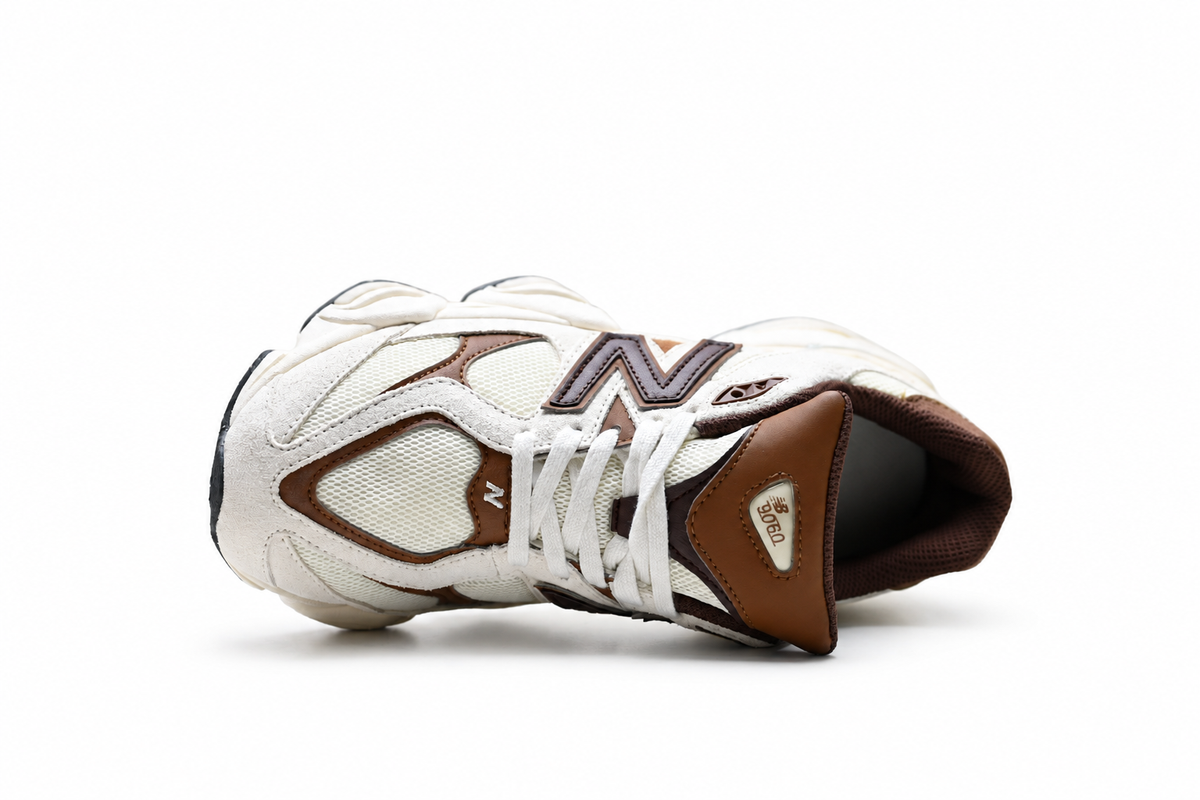 New Balance 9060 Cream / Brown Sneakers