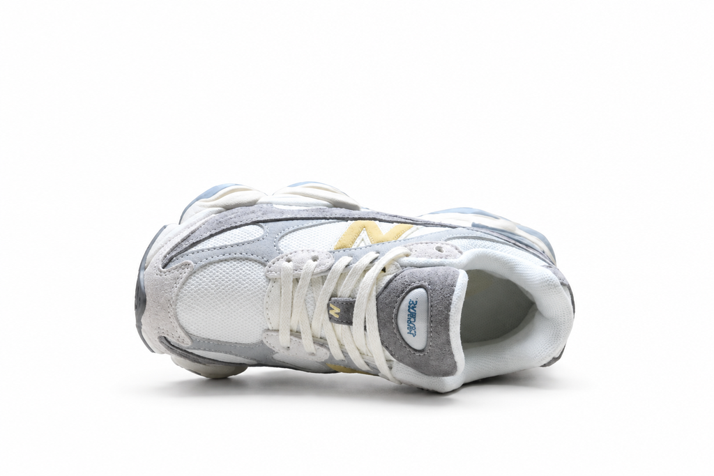 New Balance 9060 Grey / White / Yellow Sneakers
