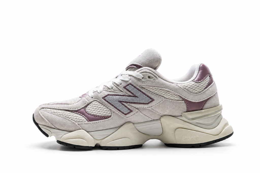 New Balance 9060 Light Grey / Cream / Lilac Sneakers
