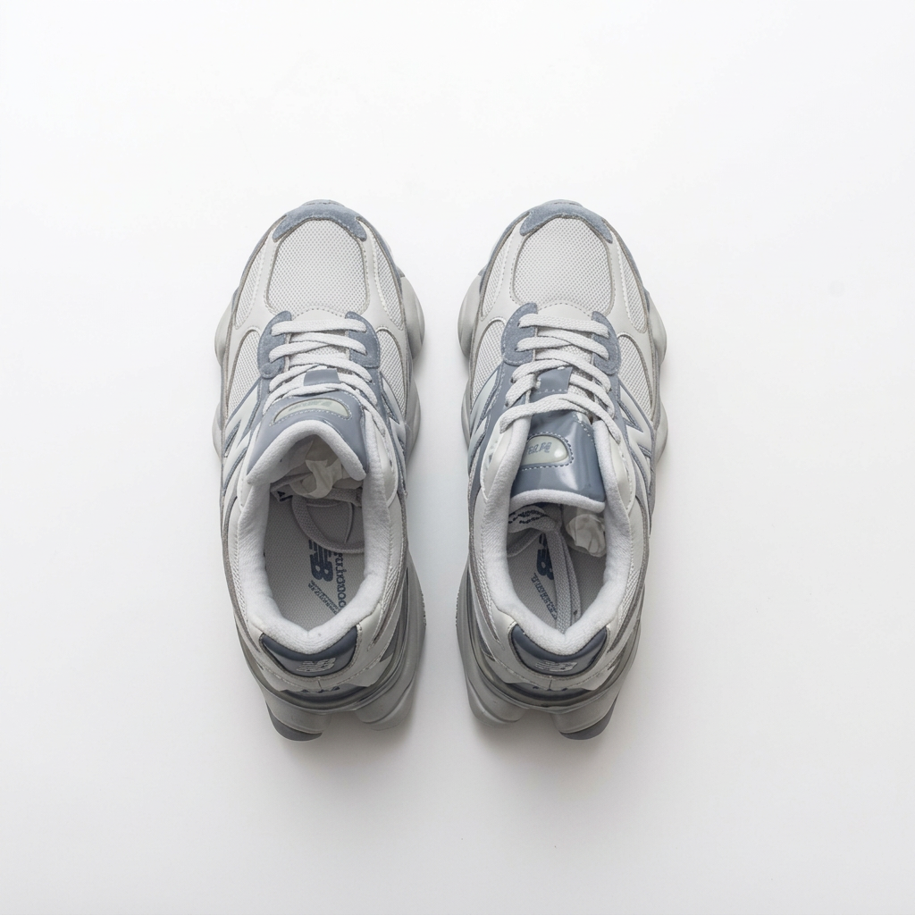 New Balance 9060 Light Grey & Blue-Grey Sneakers