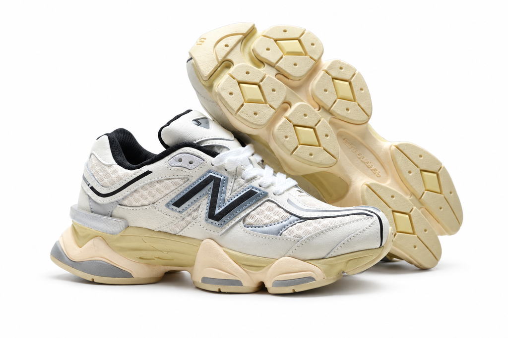New Balance 9060 White / Cream / Black Sneakers