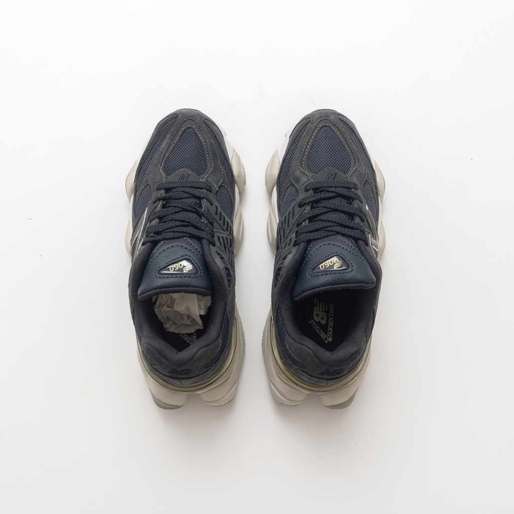 New Balance 9060 Black & Cream Sneakers