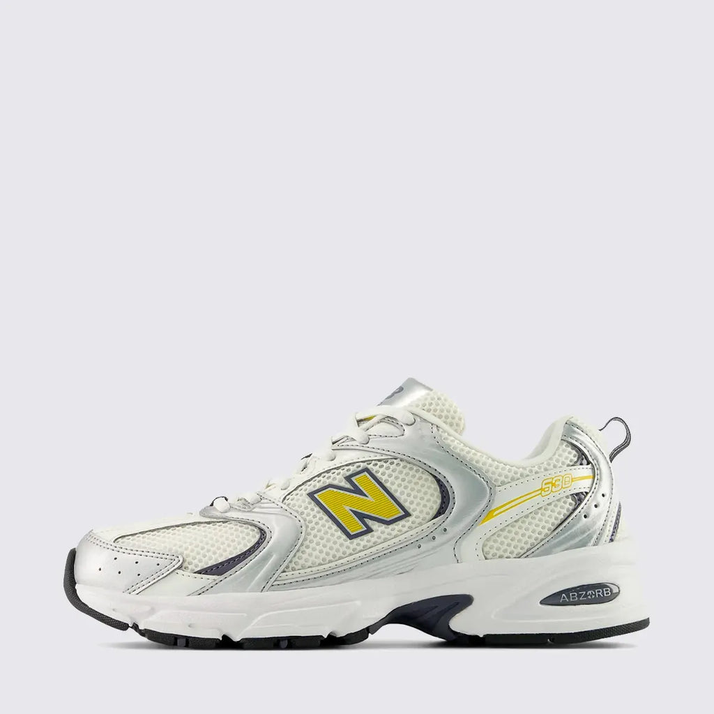 New Balance 530 U530153 White / Silver / Yellow Sneakers
