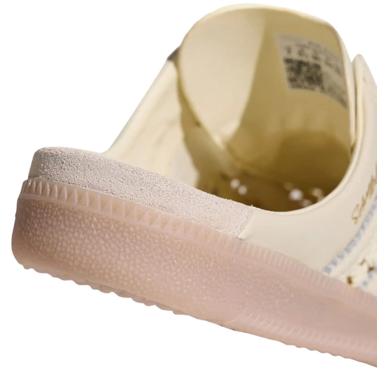 adidas Samba OG Mule Woven Cream White/Gold Metallic Women's Backless Sneakers - KH7719
