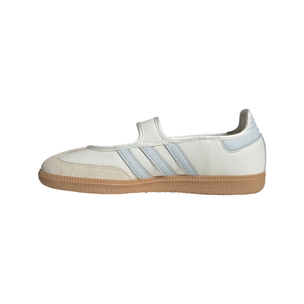 adidas Samba Jane Women's Cloud White/Halo Blue/Gum Mary Jane Sneakers - JR7339