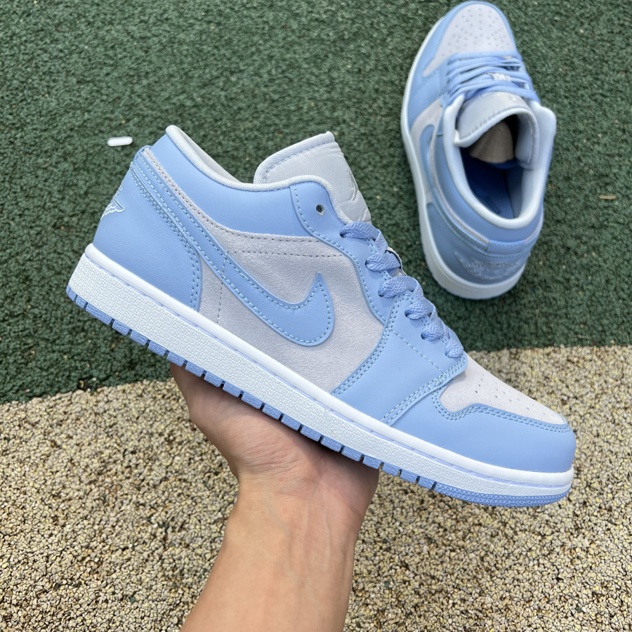 Football Grey Aluminum (W) — Jordan 1 Low