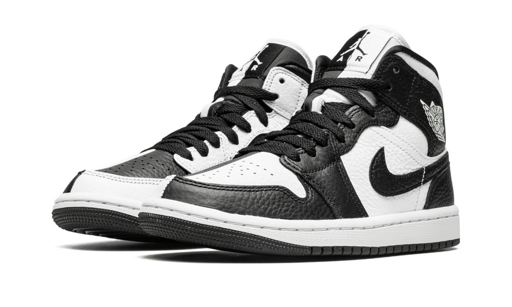 Se Split Black White — Women's Air Jordan 1 Mid