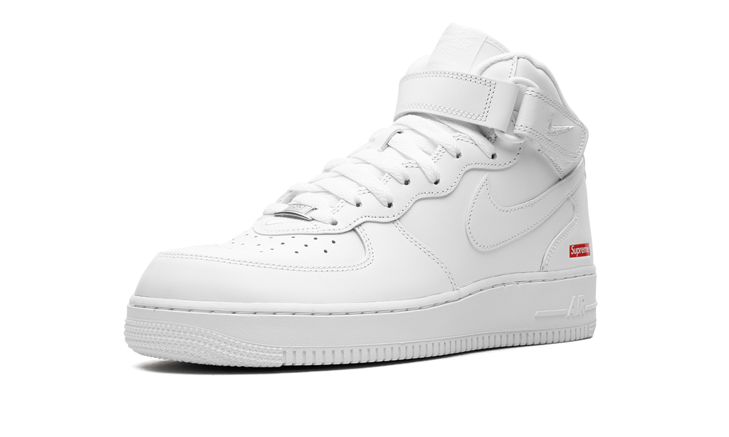 "Supreme - Mini Box Logo White" Air Force 1 Mid FZ8784 100 - product image from the listing.