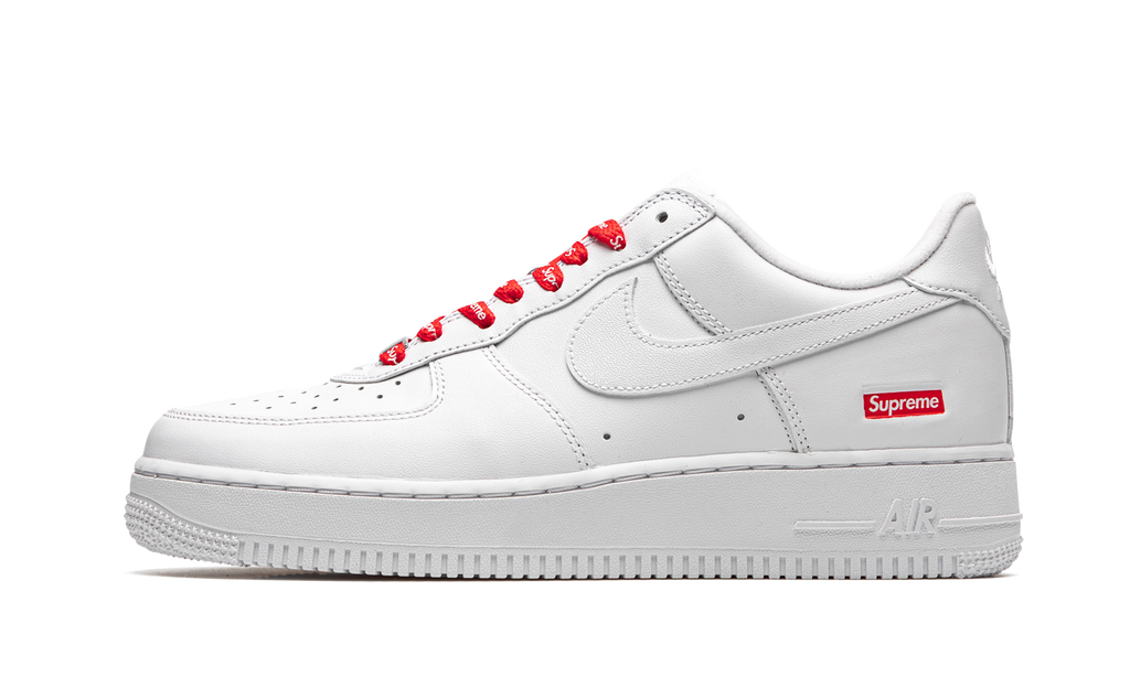 "Supreme - Mini Box Logo White" Air Force 1 Low CU9225 100 - product image from the listing.