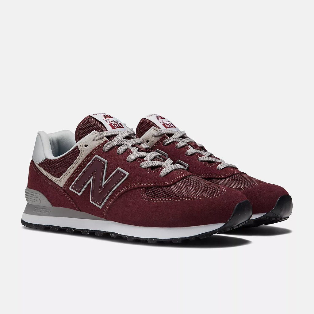 New Balance 574 ML574EVM Burgundy / Grey / White Sneakers