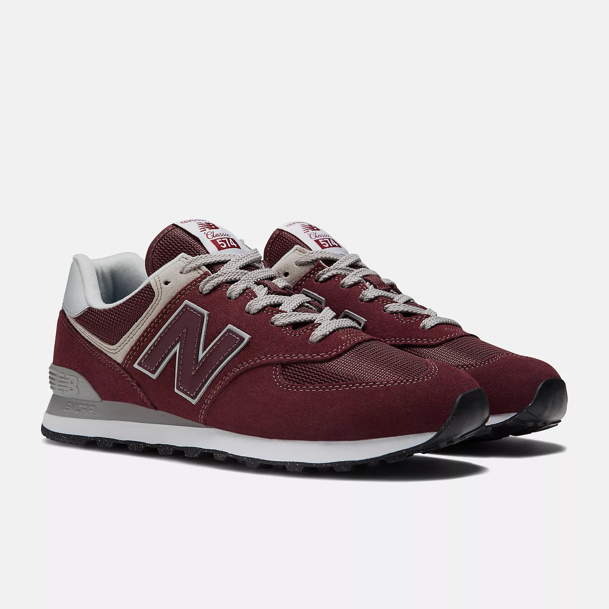 New Balance 574 ML574EVM Burgundy / Grey / White Sneakers
