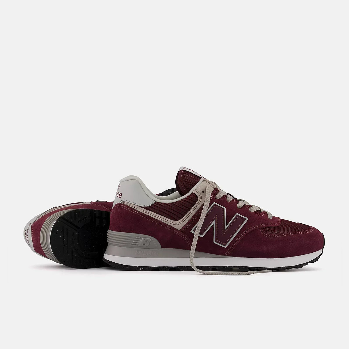 New Balance 574 ML574EVM Burgundy / Grey / White Sneakers