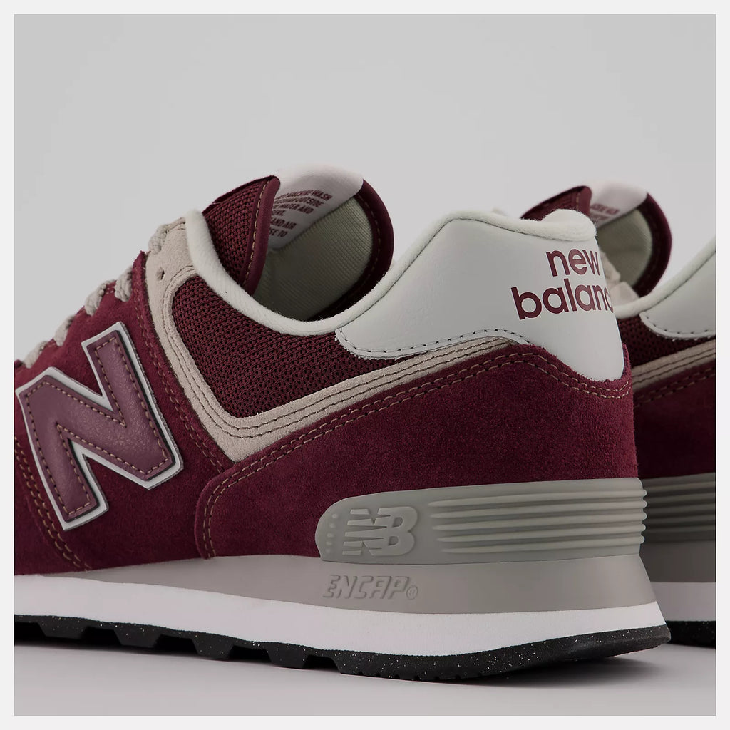 New Balance 574 ML574EVM Burgundy / Grey / White Sneakers