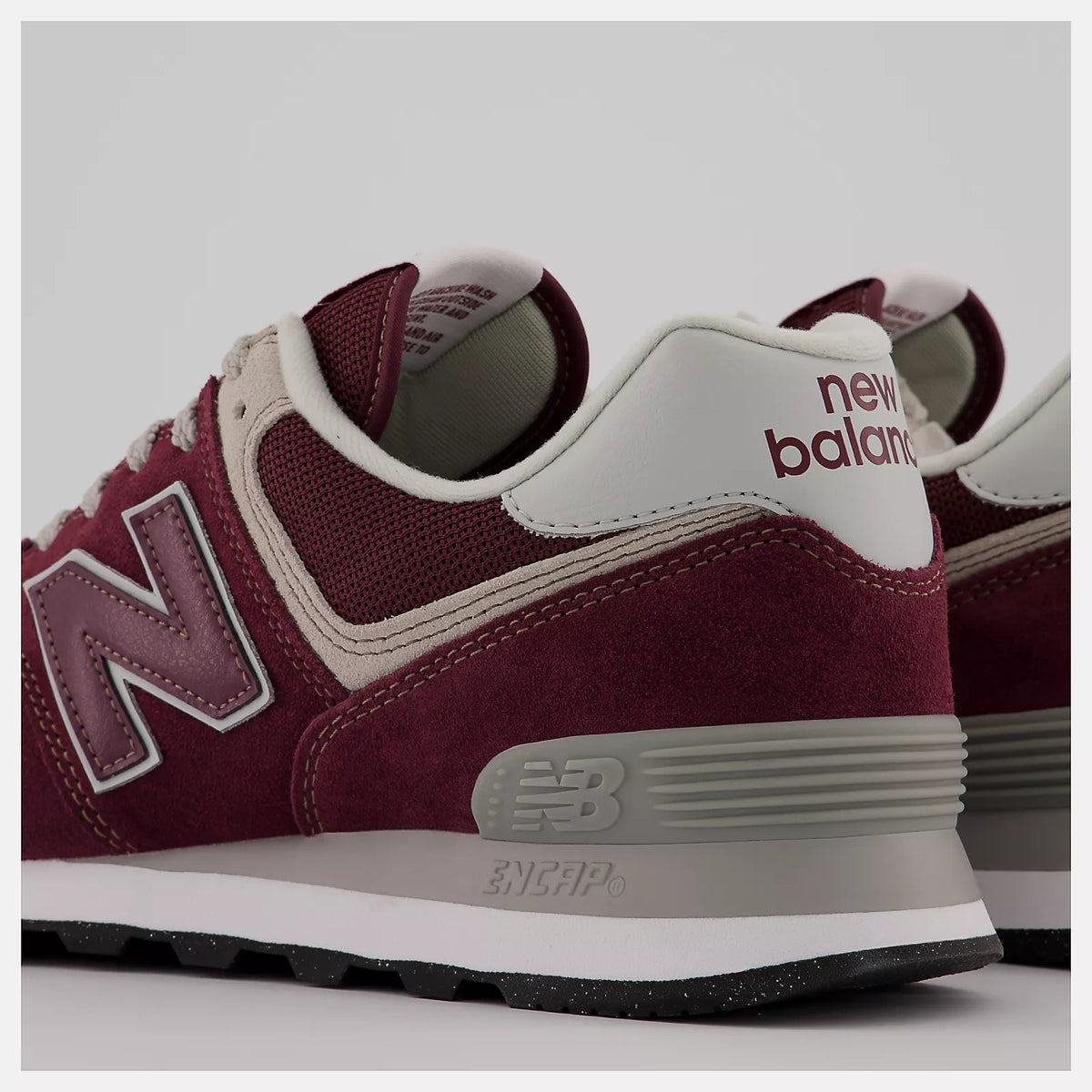 New Balance 574 ML574EVM Burgundy / Grey / White Sneakers