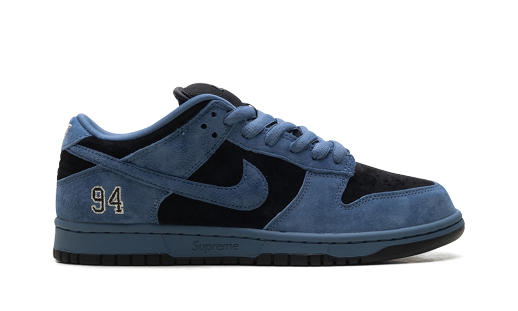 "Supreme - Ocean Fog" SB Dunk Low HQ8487 400 - product image from the listing.