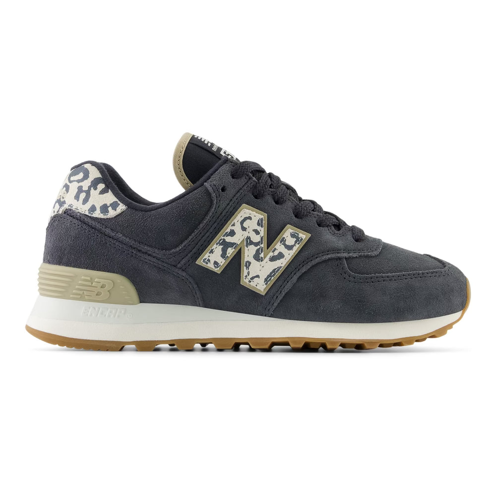 New Balance 574 WL574XE2 Black Leopard-Print Sneakers