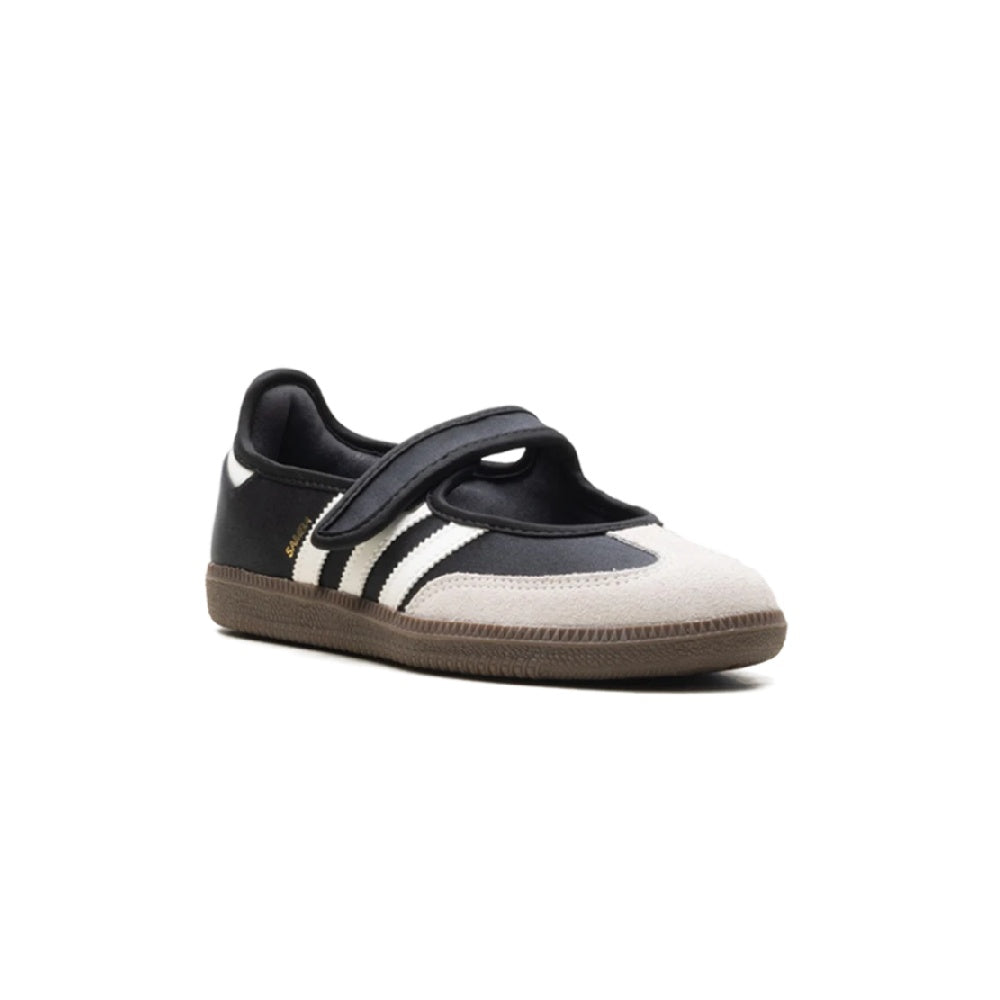 adidas Samba Jane Women's Core Black Off White Gold Metallic Sneakers