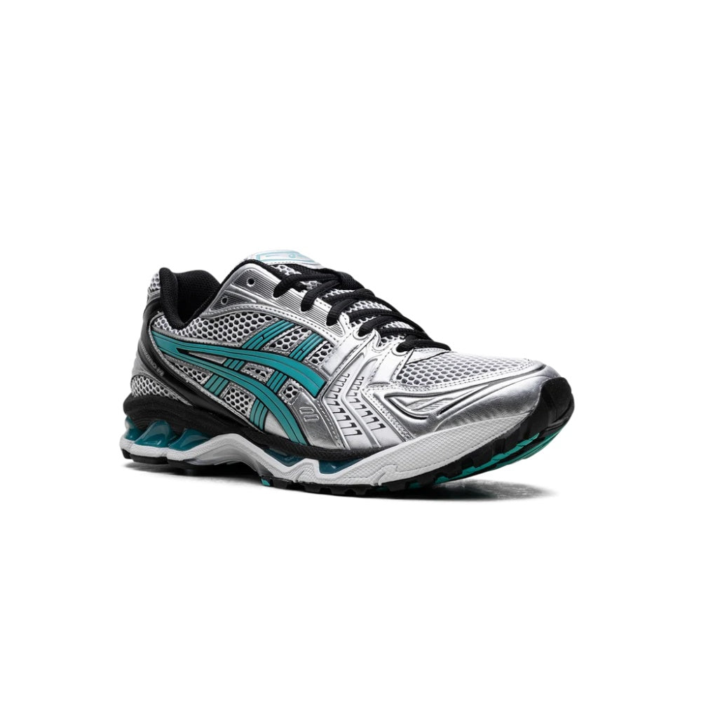 ASICS GEL-KAYANO 14 Tiffany Aqua Blue Metallic Silver Sneakers