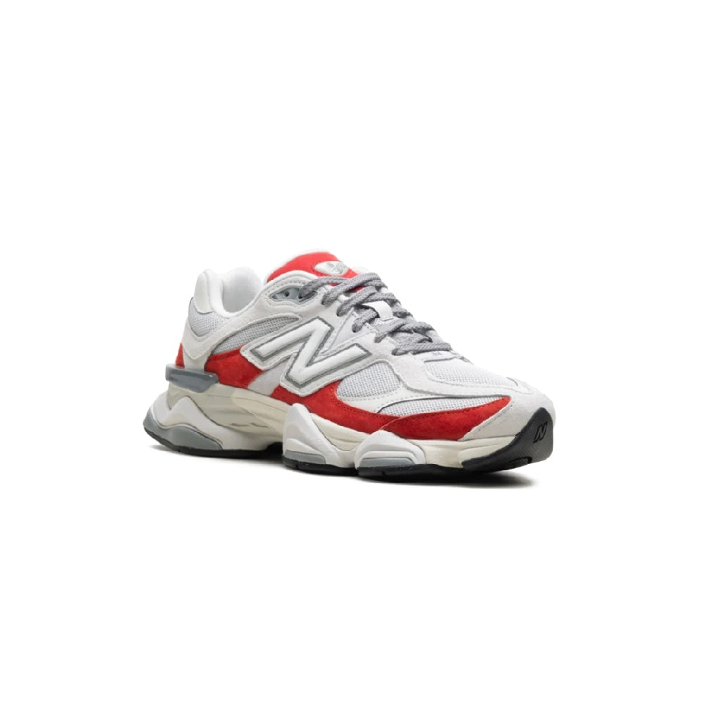 New Balance 9060 White Red Silver Sneakers
