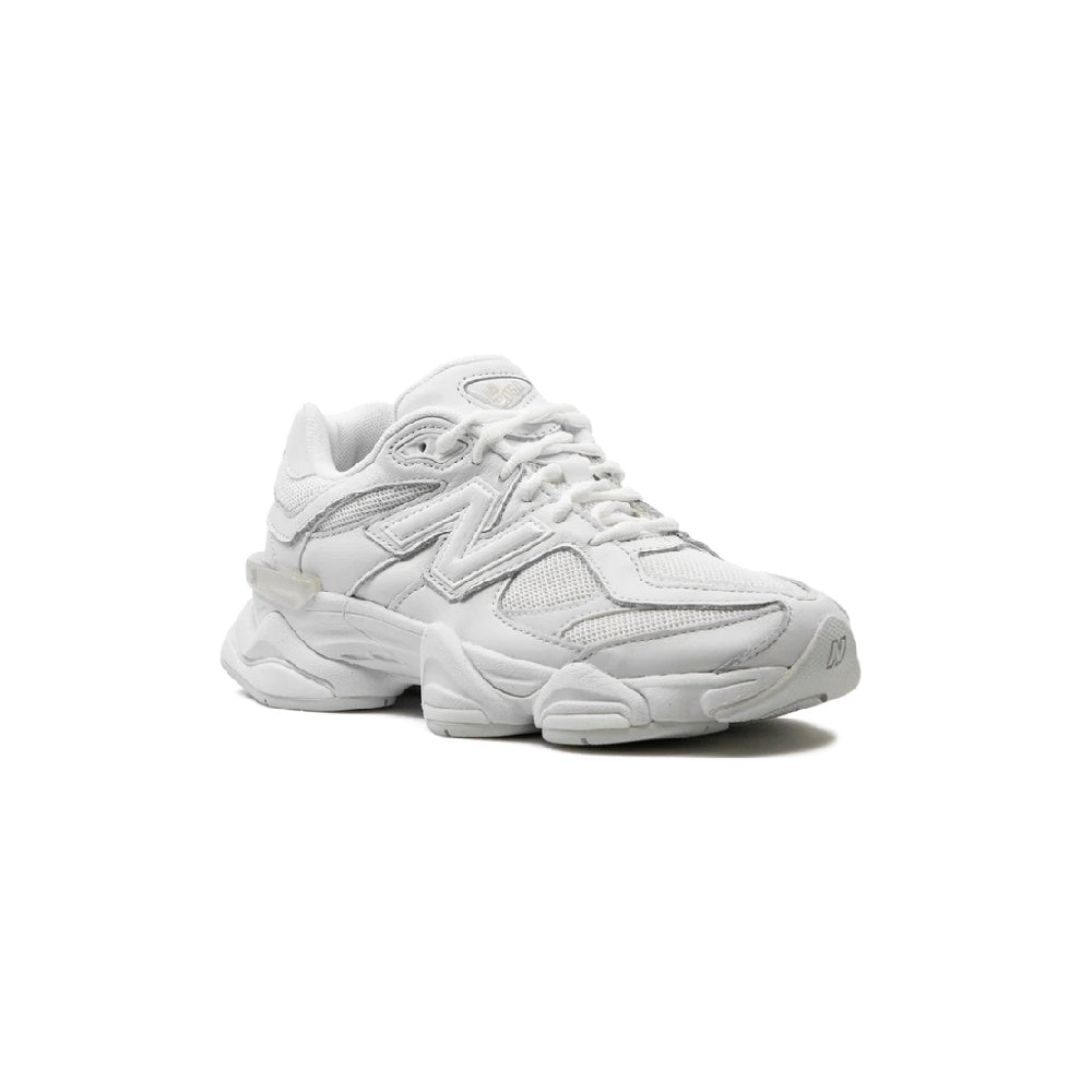 New Balance 9060 Triple White Sneakers