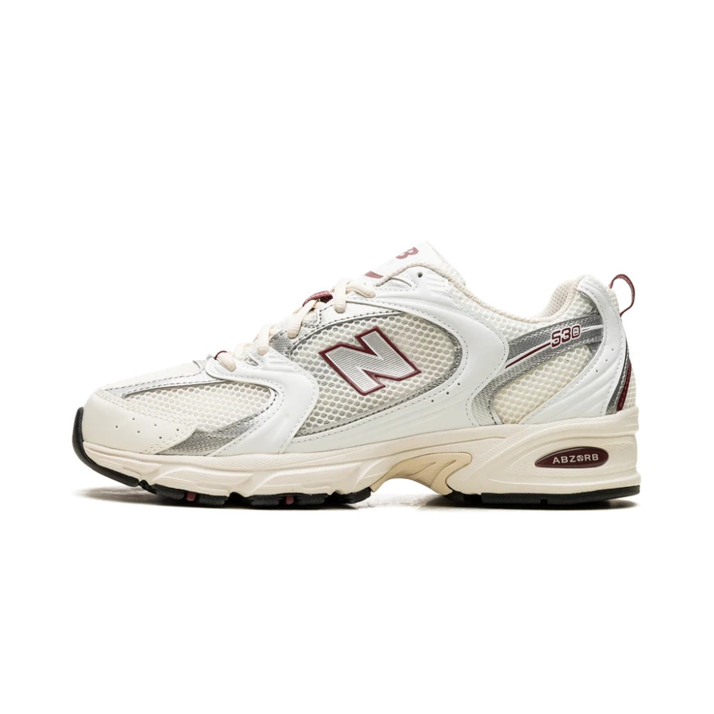 New Balance 530 Sea Salt Mercury Red Sneakers