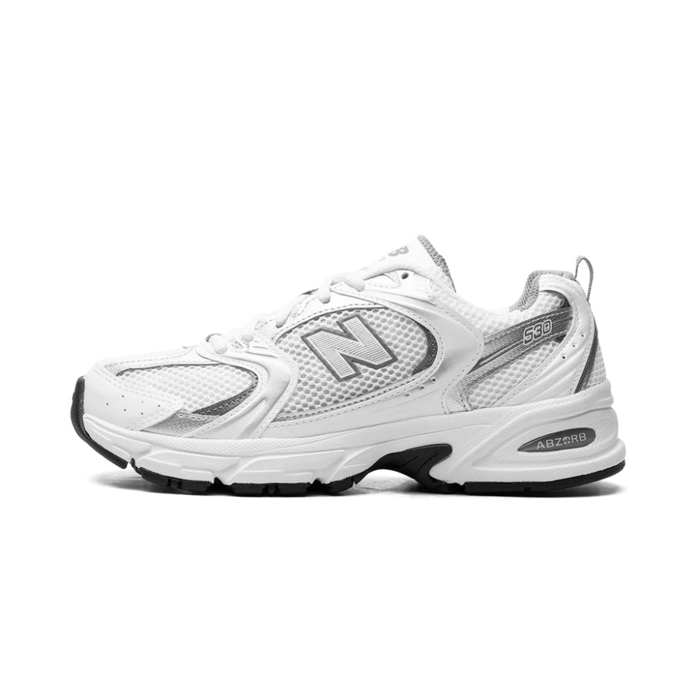 New Balance 530 White Silver Metallic Sneakers