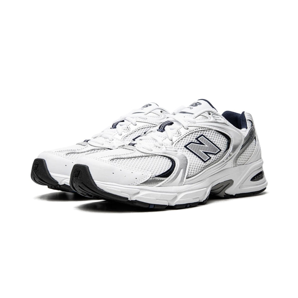 New Balance 530 White Silver Navy Sneakers