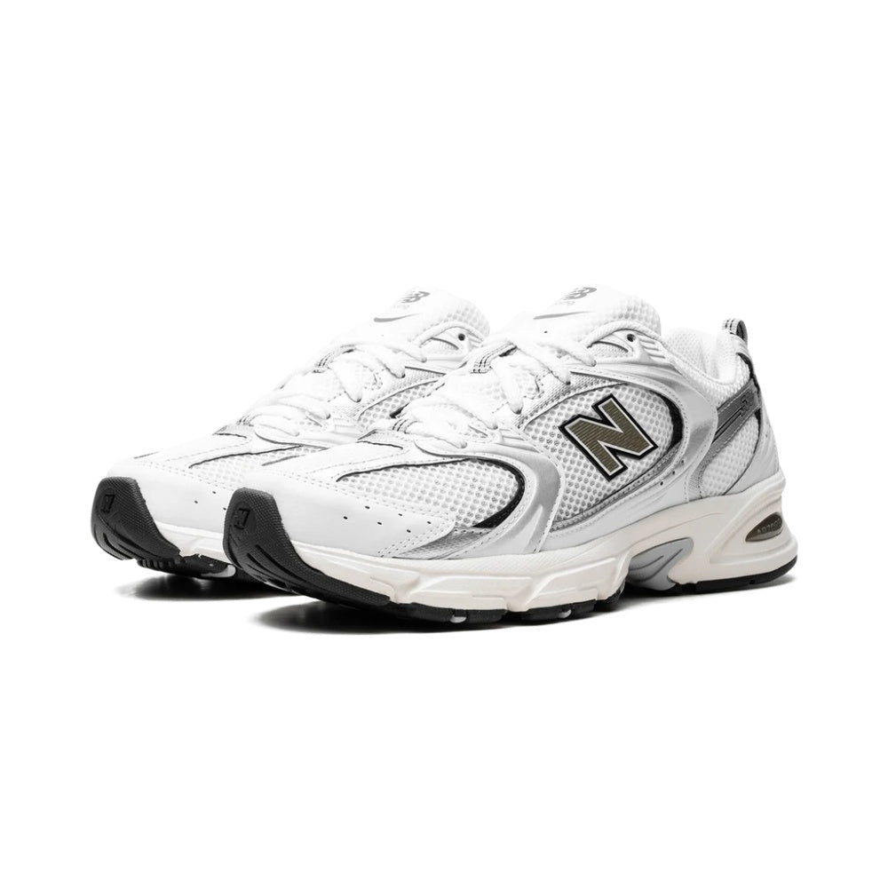 New Balance 530 White Silver Black Sneakers