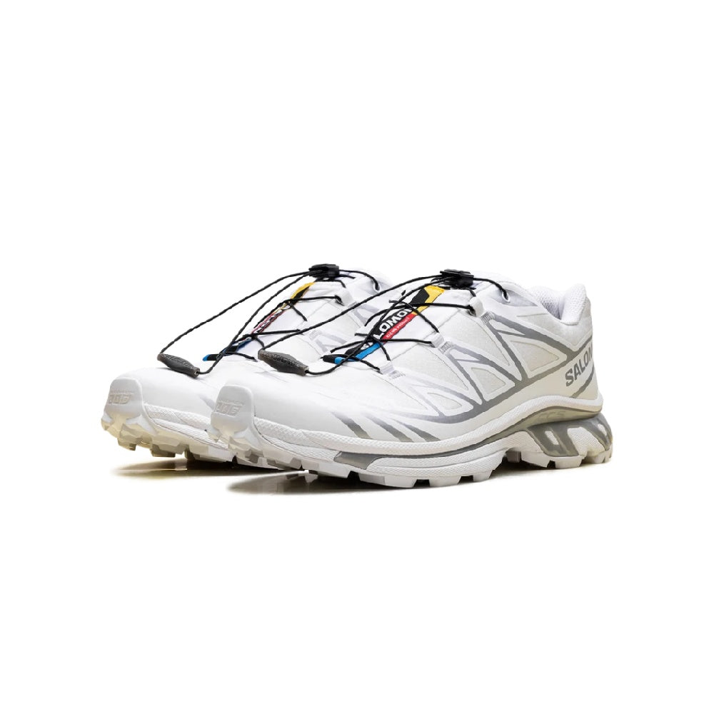 Salomon XT-6 GORE-TEX Trail Running Shoes White Silver