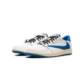 Travis Scott x Fragment Air Jordan 1 Low Sail Military Blue Sneakers