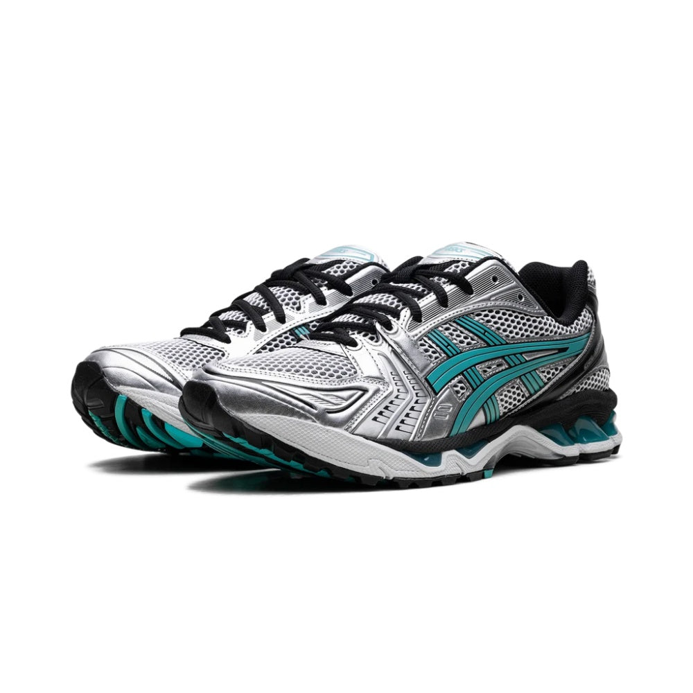 ASICS GEL-KAYANO 14 Tiffany Aqua Blue Metallic Silver Sneakers
