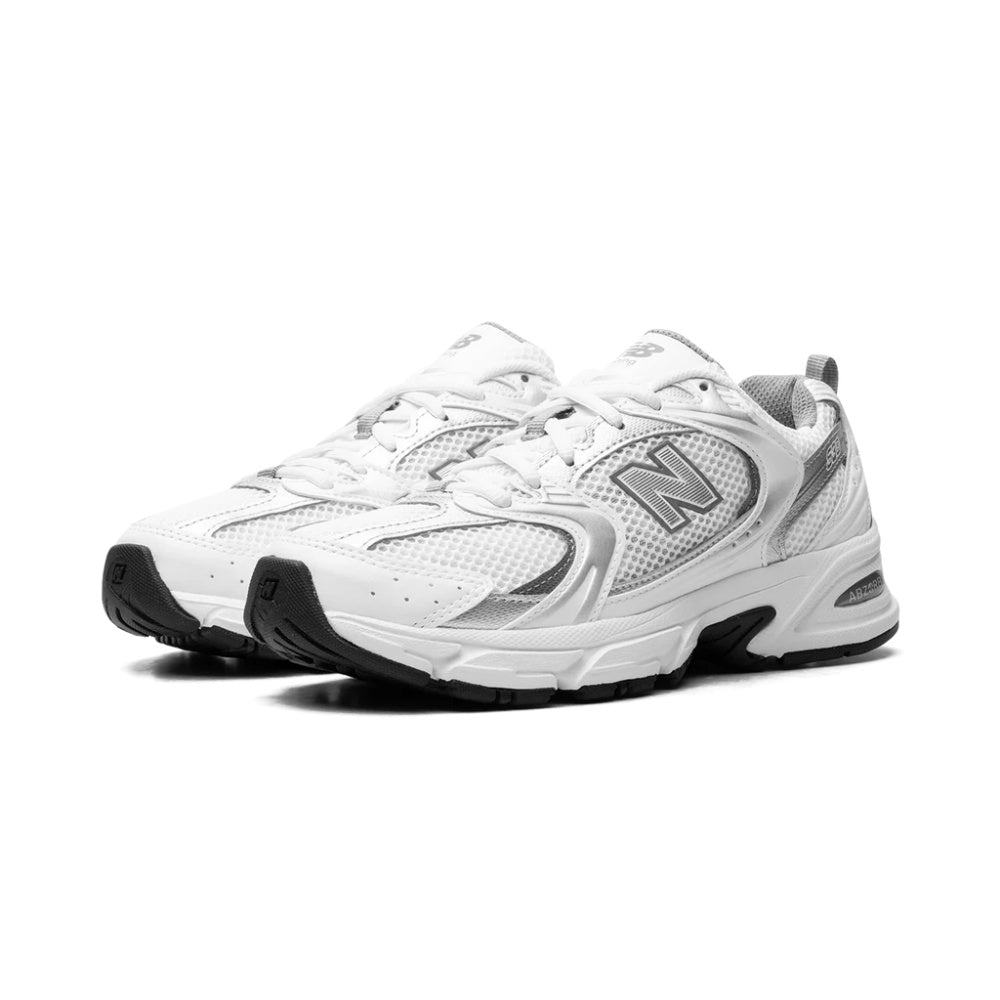 New Balance 530 White Silver Metallic Sneakers