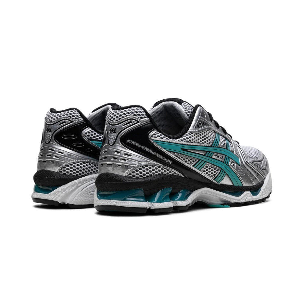 ASICS GEL-KAYANO 14 Tiffany Aqua Blue Metallic Silver Sneakers