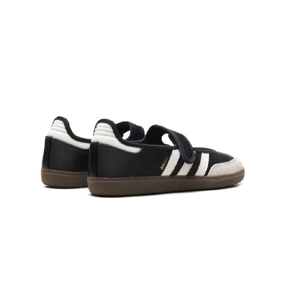 adidas Samba Jane Women's Core Black Off White Gold Metallic Sneakers