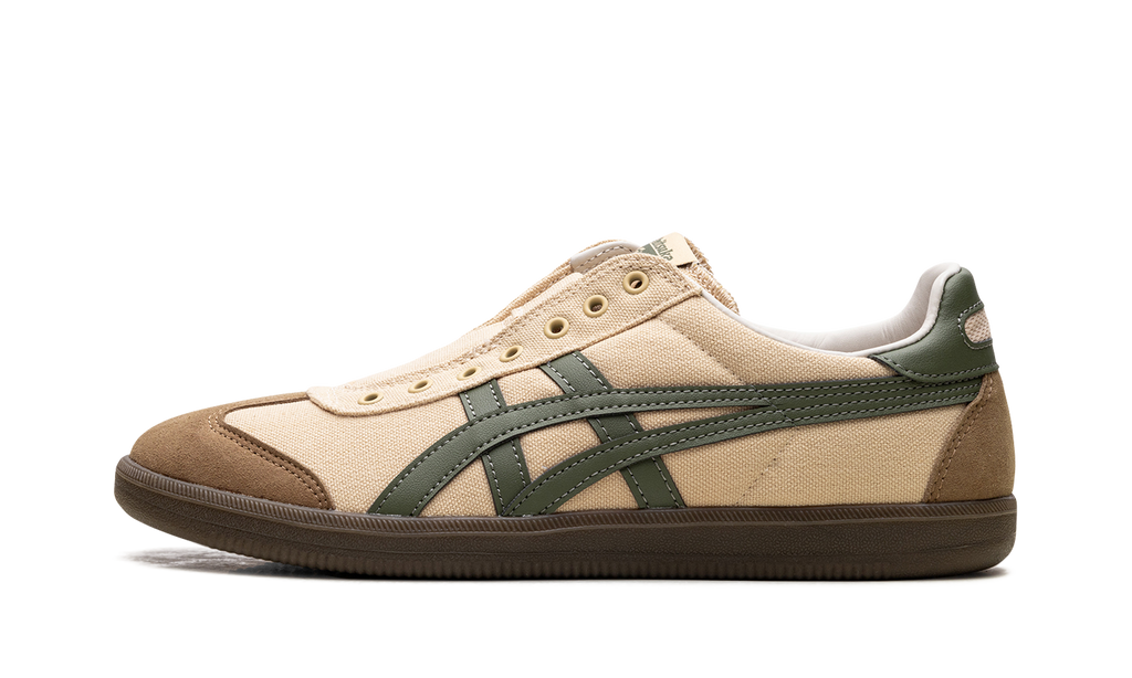Onitsuka Tiger Tiger Tokuten Slip On in Beige Brown Green 140409 - product image from the listing.