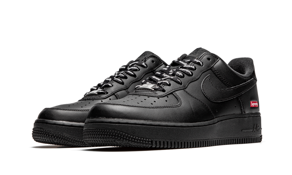 "Supreme - Mini Box Logo Black" Air Force 1 Low CU9225 001 - product image from the listing.