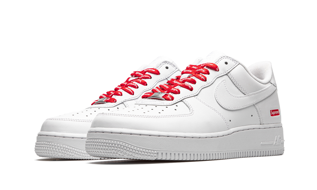 "Supreme - Mini Box Logo White" Air Force 1 Low CU9225 100 - product image from the listing.
