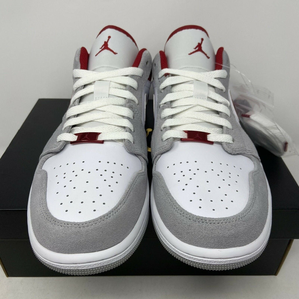 'White / Grey / Red' — Air Jordan 1 Low SE