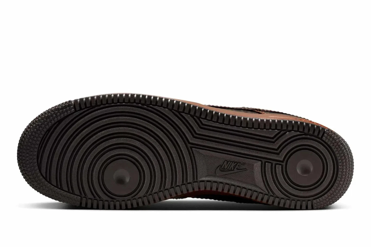 Fauna Brown — Nike Air Force 1 Croc Skin Sneakers II7090-222