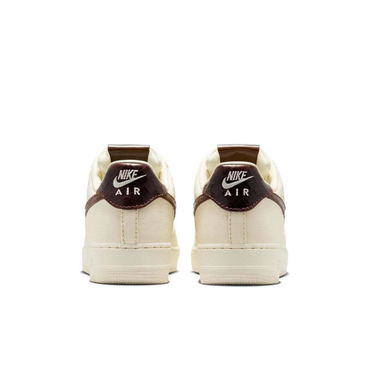 07 'Soft Pearl Brown Croc — Nike Air Force 1 Sneakers IH7332-001