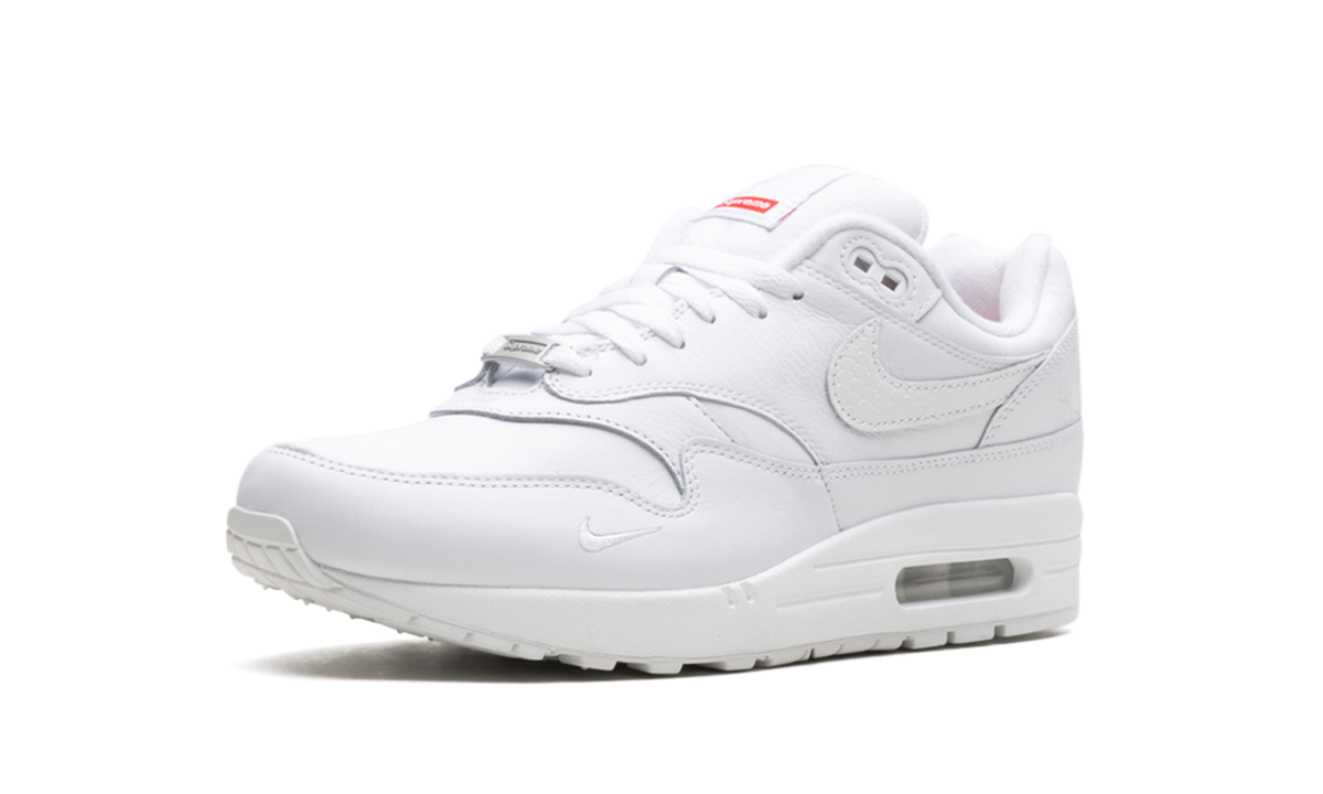 "Supreme Triple White" Air Max 1 '87 SP HF8813 100 - product image from the listing.