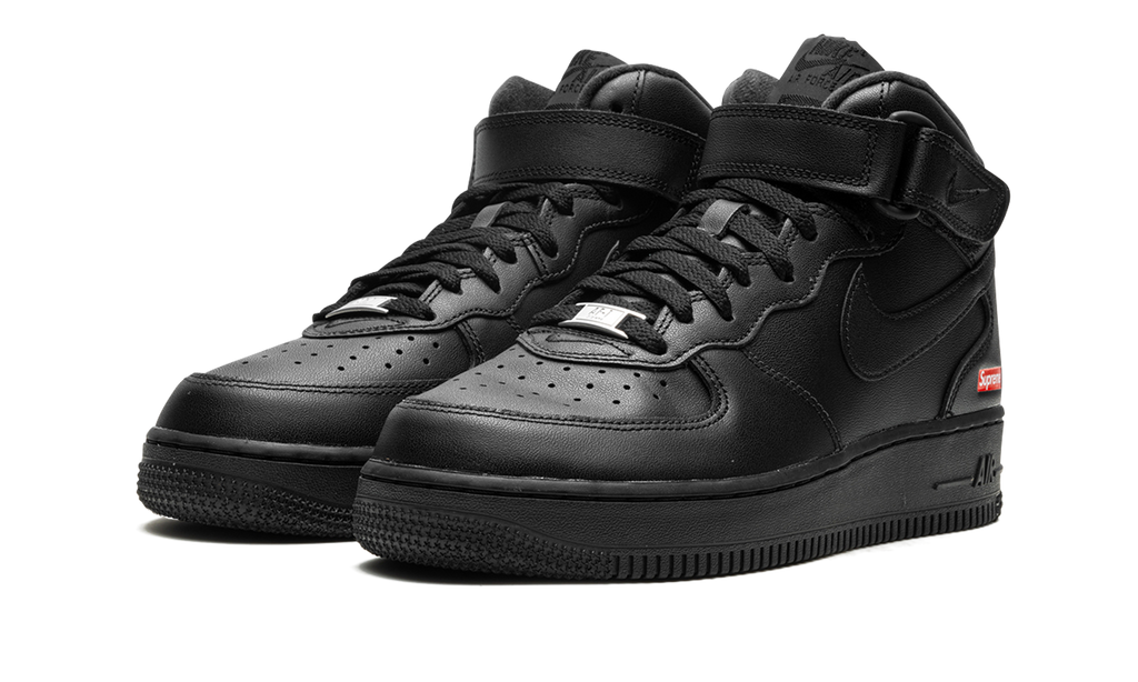 "Supreme - Mini Box Logo Black" Air Force 1 Mid FZ8784 001 - product image from the listing.