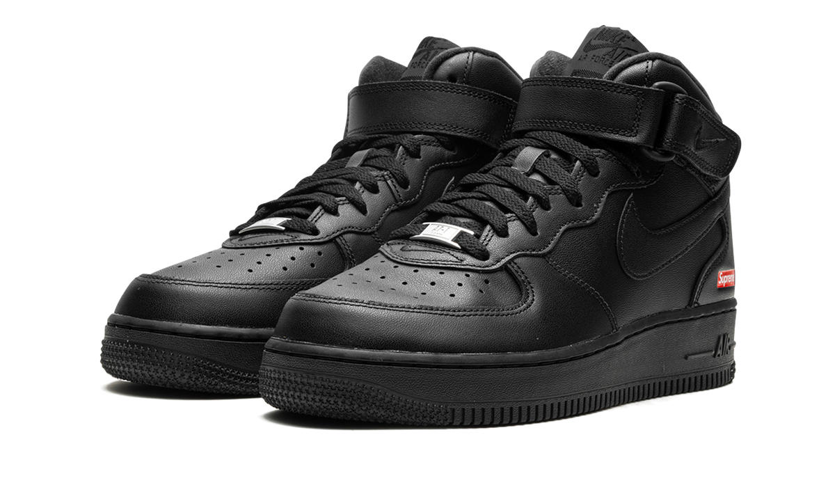 "Supreme - Mini Box Logo Black" Air Force 1 Mid FZ8784 001 - product image from the listing.