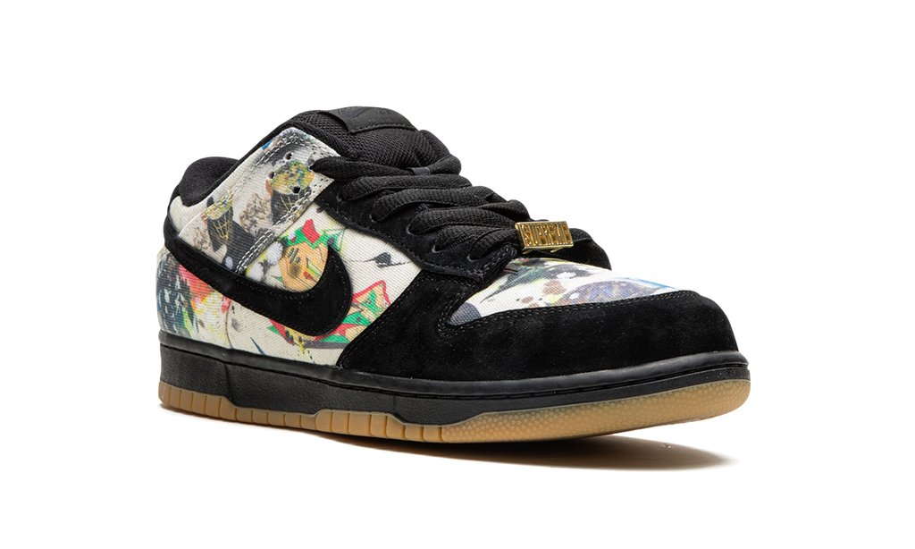 "Supreme - Rammellzee" SB Dunk Low FD8778 001 - product image from the listing.